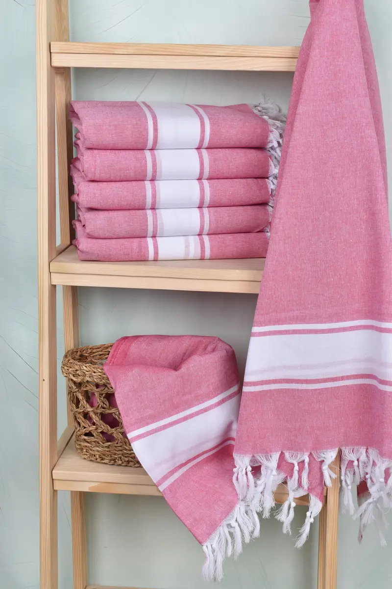 Fouta towel, Valentines Day Gift Idea, Bachelorette Beach Towel, Bachelorette Gifts, Bachelorette Towel, Wedding Gift, 70x40 Cotton Striped Towel - 3