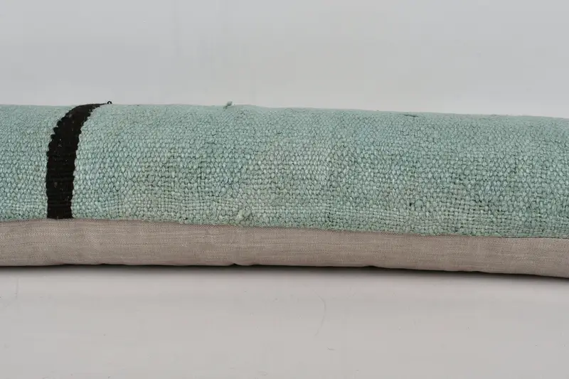 Vintage Kilim Pillow, Pillow Cover, Interior Designer Pillow, Garden Cushion, 12x48 Gray Cushion Case, Kilim Pillow, Turkish Corner Cushion Cover - 5