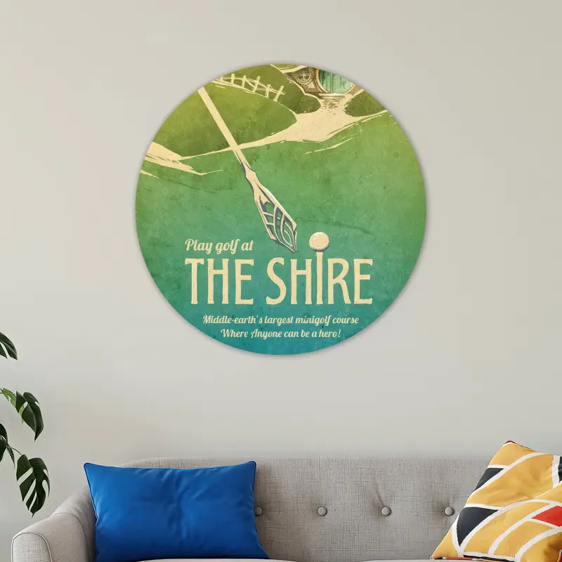 Elegant Fantasy Movie Green Canvas: Perfect Gift for Golfers