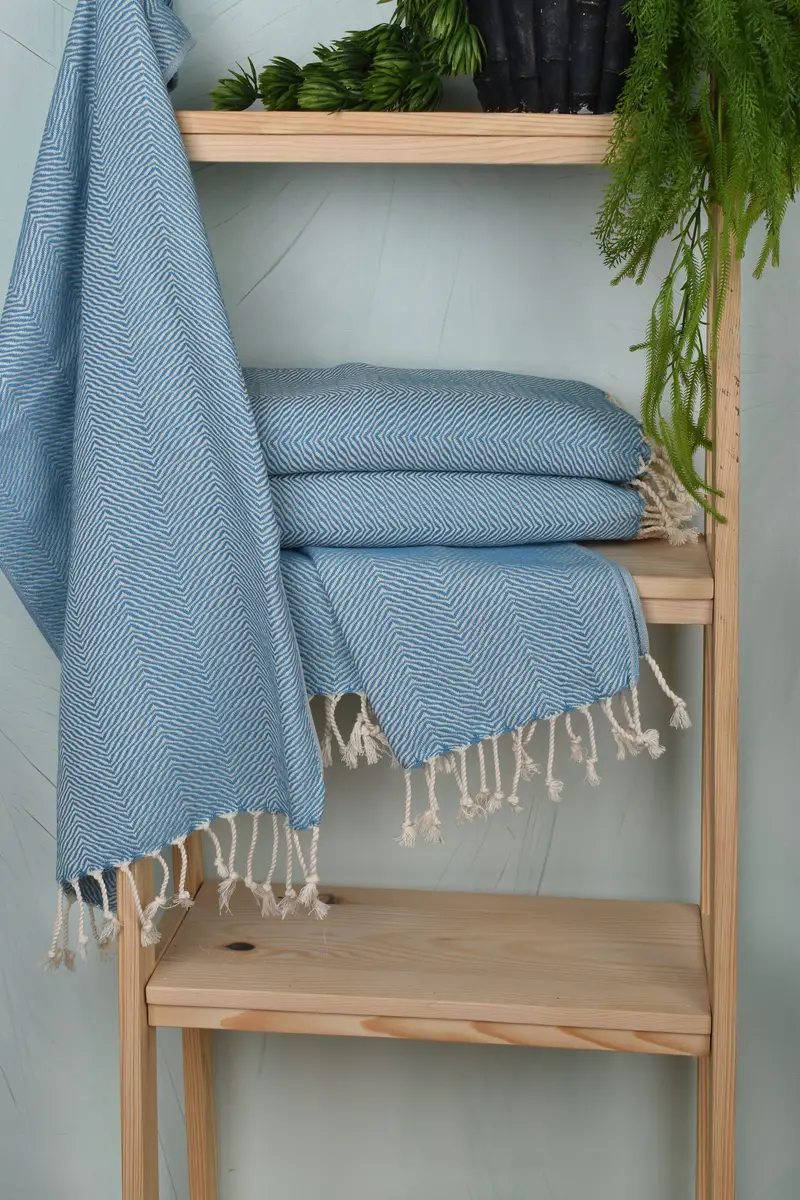 Personalized Kitchen Towel, Small Bath Towels, Organic Tea Towel, Bachelor Towel, Bridal Gifts, Monogram Kitchen Towel, 40x20 Cotton Chevron Towel - 6