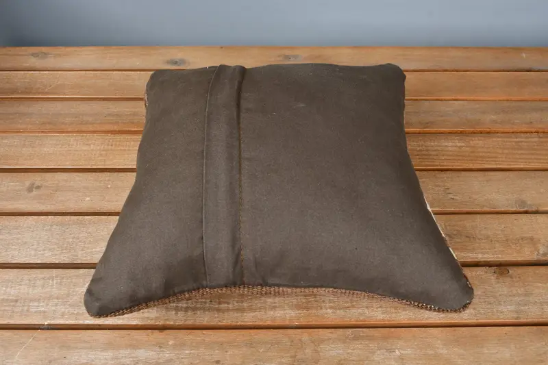 12x12 Beige Pillow Sham, Handmade Pillow Sham, Vintage Kilim Pillow, Kilim Pillow Cover, Pillow Sham, Sofa Cushion Case, Boho Pillow Sham Cover - 5