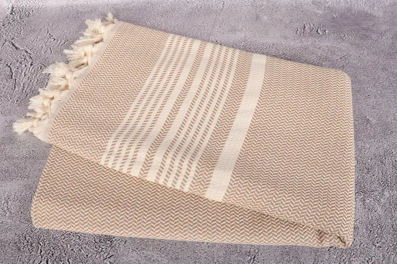 Organic Turkish towel, Turkish Towel USA, Best Friend Christmas Gift, Home Decor Gifts, First Wedding Anniversary Gift, 70x40 Cotton Striped Towel - 6