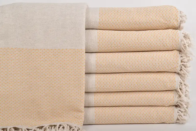 96x96 Cotton Polka Dot Towel, Turkish Blanket, Gift For Best Friend, Large Beach Towel Personalized, Boho Throw Blankets, Woven Throw Blanket - 1