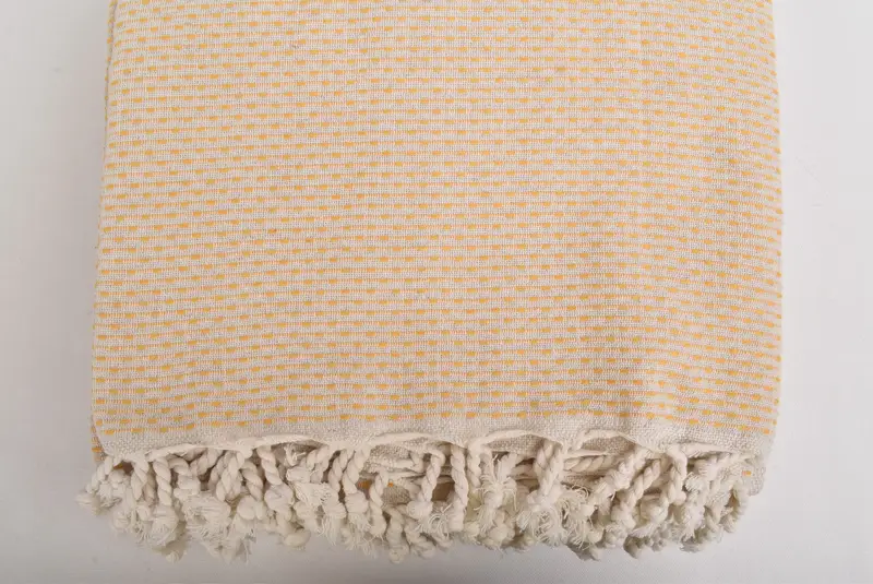 96x96 Cotton Polka Dot Towel, Turkish Blanket, Gift For Best Friend, Large Beach Towel Personalized, Boho Throw Blankets, Woven Throw Blanket - 4