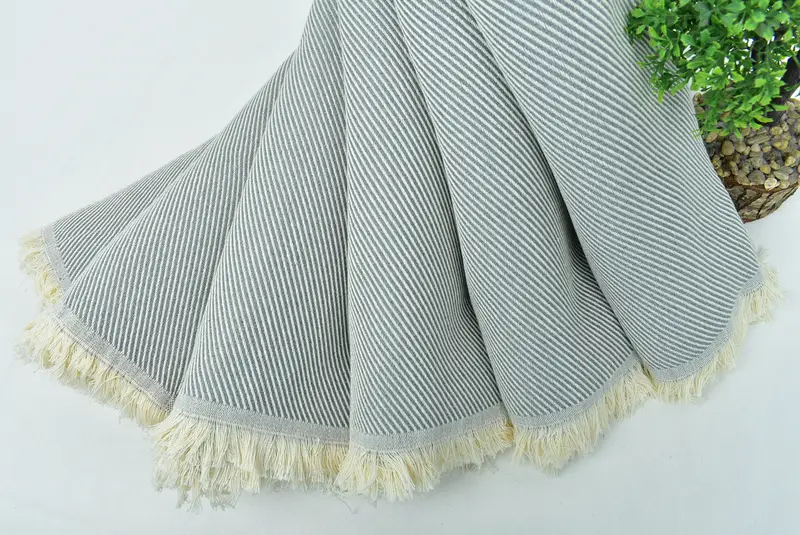 Personalized Wedding Gift, Bachelorette Party Gift, 70x36 Cotton Striped Towel, Extra large Turkish bath towel, Turkish bath towel, Xmas Gifts - 4