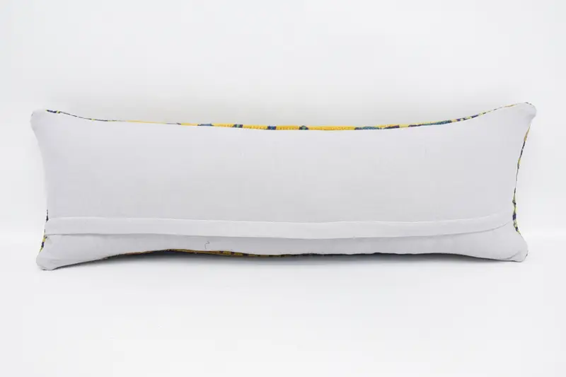 Couch Pillow Sham, 12x36 Blue Cushion, Throw Kilim Pillow, Handmade Kilim Cushion, Pet Cushion Cover, Pillow Sham, Home Decor Pillow - 6