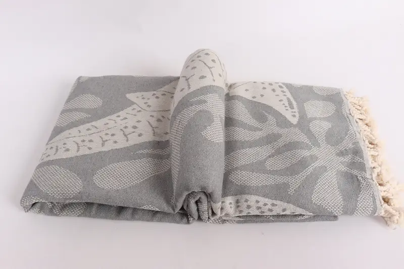 Halloween Blanket, Bridal Shower Gift, Gift For Best Friend, Personalized Blanket, Decorative Blanket, 100x92 Cotton Whale Design Towel - 7