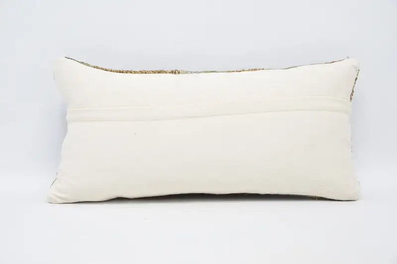 Pillow Sham, 12x24 Brown Pillow, Authentic Pillow, Vintage Kilim Pillow, Turkish Pillow, Interior Designer Pillow - 6