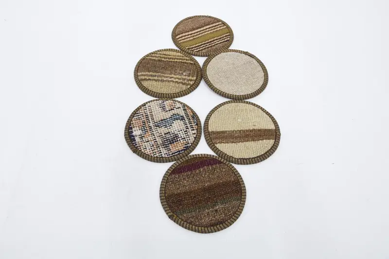 Brown and Bronze Striped Coaster, Durable and Stylish Coaster