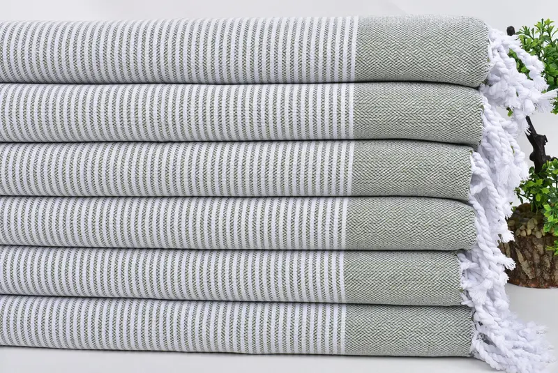 Personalized Bridesmaid Gift, Monogram Kitchen Towel, Home Decor Gifts, 40x18 Cotton Striped Towel, Personalized Gift, Turkish Tea Towel - 3