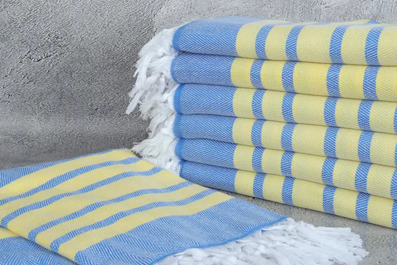Embroidered Turkish Towel, Beach Towel Bulk, Personalized Beach Towel, Embroidered Towel, 68x36 Cotton Chevron Towel, Boyfriend Christmas Gift - 2