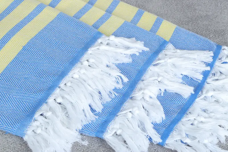 Embroidered Turkish Towel, Beach Towel Bulk, Personalized Beach Towel, Embroidered Towel, 68x36 Cotton Chevron Towel, Boyfriend Christmas Gift - 5