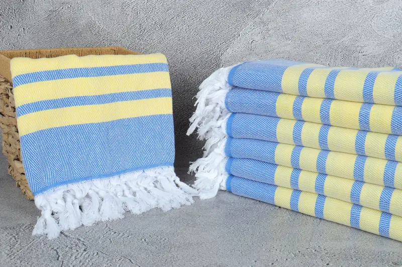 Embroidered Turkish Towel, Beach Towel Bulk, Personalized Beach Towel, Embroidered Towel, 68x36 Cotton Chevron Towel, Boyfriend Christmas Gift - 3
