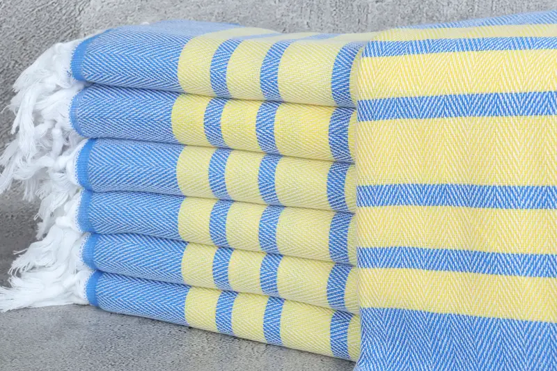 Embroidered Turkish Towel, Beach Towel Bulk, Personalized Beach Towel, Embroidered Towel, 68x36 Cotton Chevron Towel, Boyfriend Christmas Gift - 1