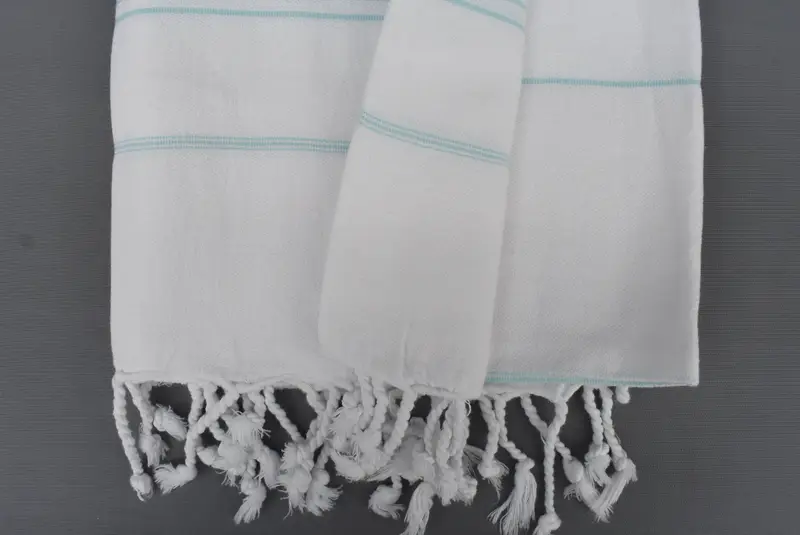 Lightweight Turkish towel, Large Turkish Towel, Housewarming Gift, 70x40 Cotton Striped Towel, Bachelorette Party Gifts Bridesmaids, Bride Gift - 4