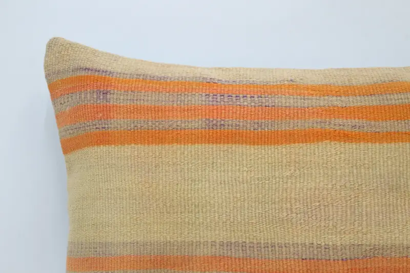 Toss Cushion, Square Throw Cushion Case, Vintage Throw Pillow, Home Decor Pillow, Kilim Cushion Sham, Turkish Pillow, Pillow, 16x24 Beige Pillow - 2