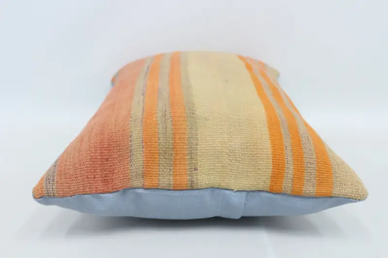 Toss Cushion, Square Throw Cushion Case, Vintage Throw Pillow, Home Decor Pillow, Kilim Cushion Sham, Turkish Pillow, Pillow, 16x24 Beige Pillow - 5