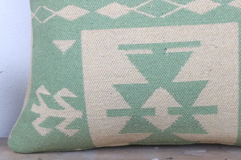 Seat Cushion Case, Home Decor Pillow, Gift Pillow, Cushion, 24x24 Green Pillow, Interior Designer Pillow, Office Chair Pillow Sham - 3