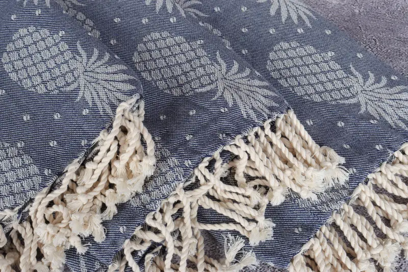 Soft towel, Custom Towel, Absorbent Turkish peshtemal towel for beach use, 80x40 Cotton Pineapple Design Towel, Wedding Shower Gift, Gift For Her - 5