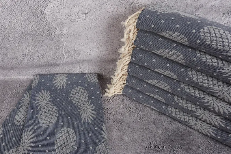 Soft towel, Custom Towel, Absorbent Turkish peshtemal towel for beach use, 80x40 Cotton Pineapple Design Towel, Wedding Shower Gift, Gift For Her - 2