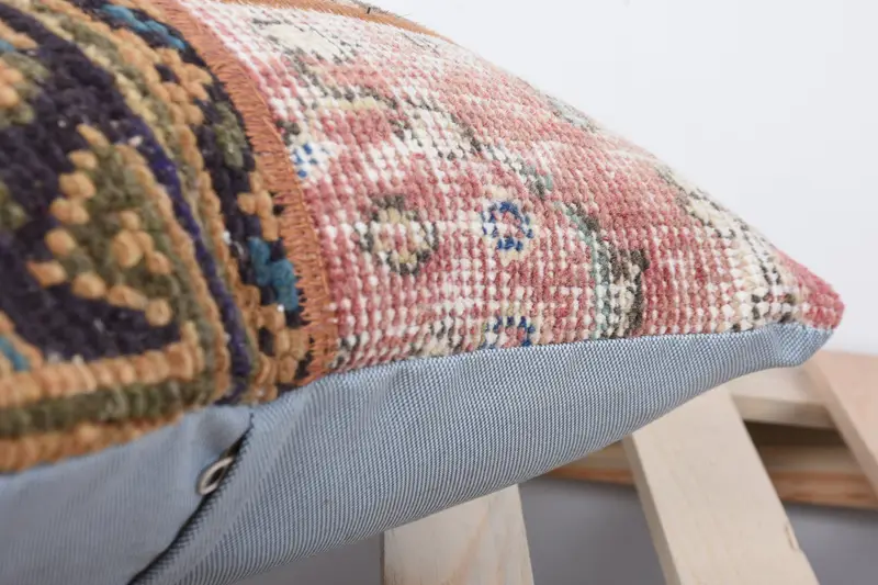Kilim Pillow, Designer Throw Cushion Cover, Pillow, 16x16 Blue Pillow Cover, Christmas Cushion Case, Throw Kilim Pillow, Turkish Pillow - 7