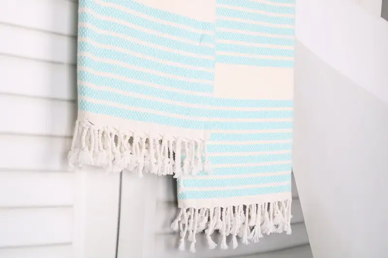 Bachelor Gifts, Absorbent towel, Spa Towel, Valentines Day Gift Idea, Housewarming Gift, 70x40 Cotton Striped Towel, Monogrammed Beach Towel - 8