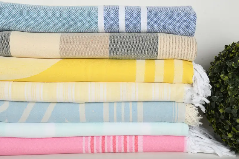 Beach towel, 70x40 Cotton Set of 8 Towel, Quick-dry peshtemal, Bridesmaid Proposal Gift, Oversized Beach Towel, Peshtemal Towel USA, Organic towel - 3