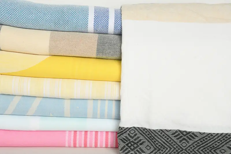 Beach towel, 70x40 Cotton Set of 8 Towel, Quick-dry peshtemal, Bridesmaid Proposal Gift, Oversized Beach Towel, Peshtemal Towel USA, Organic towel - 2