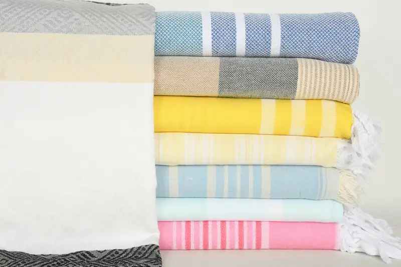 Beach towel, 70x40 Cotton Set of 8 Towel, Quick-dry peshtemal, Bridesmaid Proposal Gift, Oversized Beach Towel, Peshtemal Towel USA, Organic towel - 1