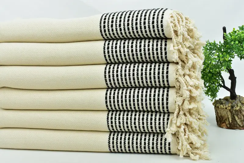 Beach Towel Personalized, Personalised Gift, Wedding Towel, Personalized Bridesmaid Gift, Wedding Favors, Bachelor Gifts, 70x36 Cotton Striped Towel - 3