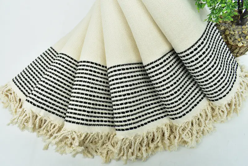 Beach Towel Personalized, Personalised Gift, Wedding Towel, Personalized Bridesmaid Gift, Wedding Favors, Bachelor Gifts, 70x36 Cotton Striped Towel - 4