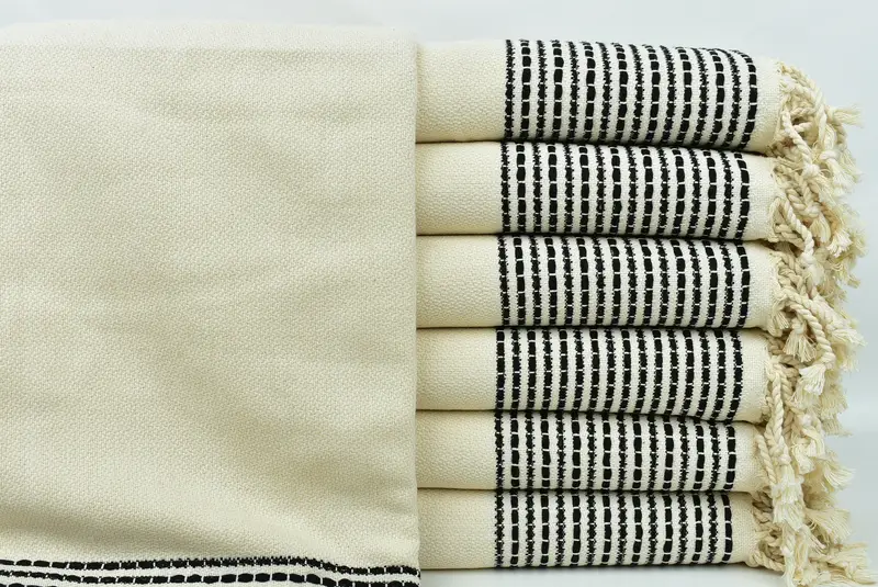 Beach Towel Personalized, Personalised Gift, Wedding Towel, Personalized Bridesmaid Gift, Wedding Favors, Bachelor Gifts, 70x36 Cotton Striped Towel - 1