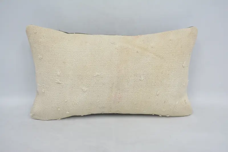 12x20 White Cushion Cover, Antique Pillows, Vintage Kilim Throw Pillow, Oriental Pillow Cover, Vintage Kilim Pillow, Cushion, Tribal Pillow Sham - 1