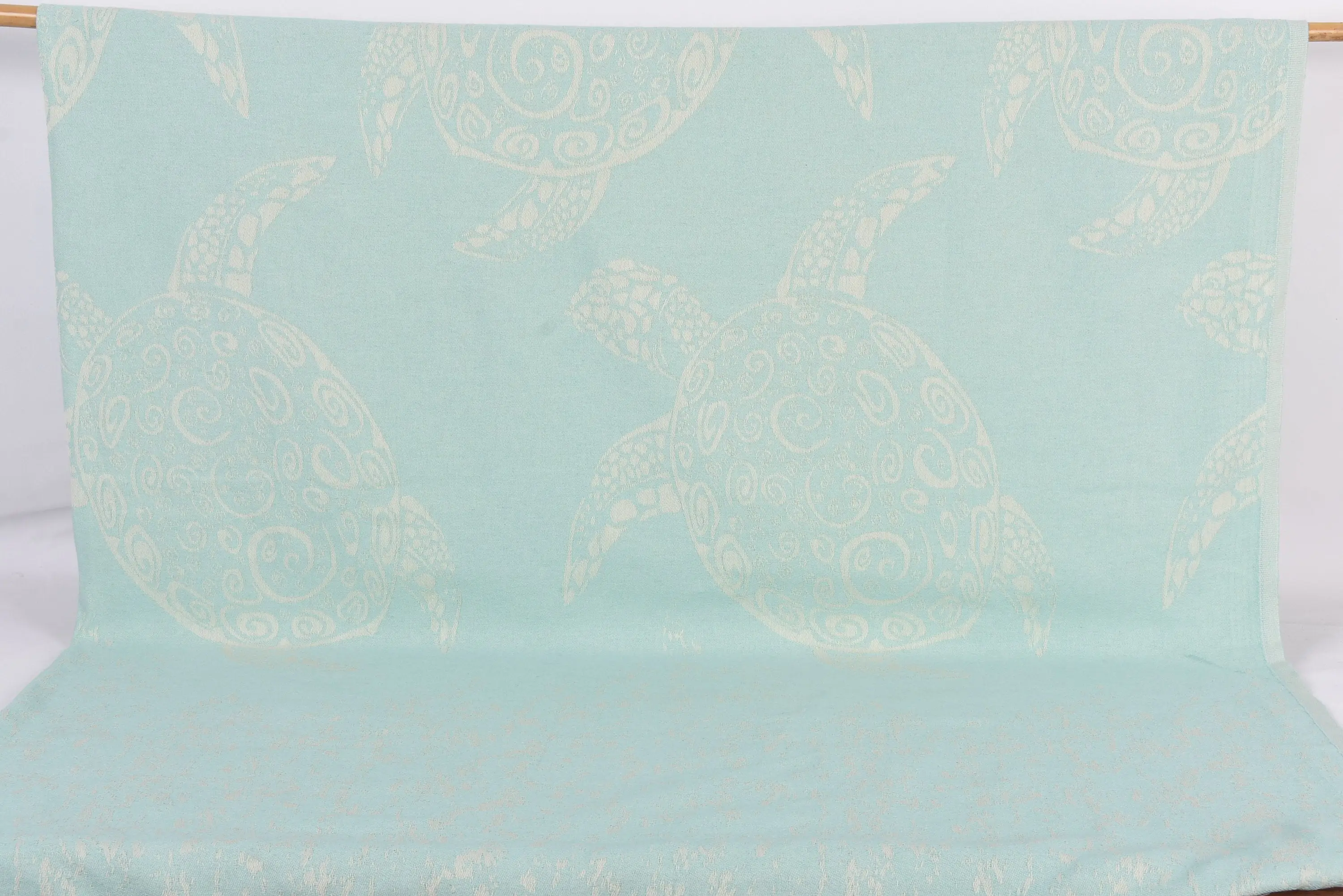 Wedding Favors Organic Cotton Mint Polka Dot Blanket, 93x71 Inches - 1