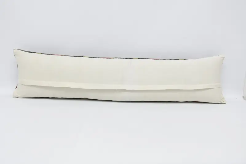 Vintage Pillow, Interior Designer Pillow, Meditation Cushion Case, 12x48 Red Cushion Case, Pillow Case, Throw Kilim Pillow, Cotton Cushion - 6