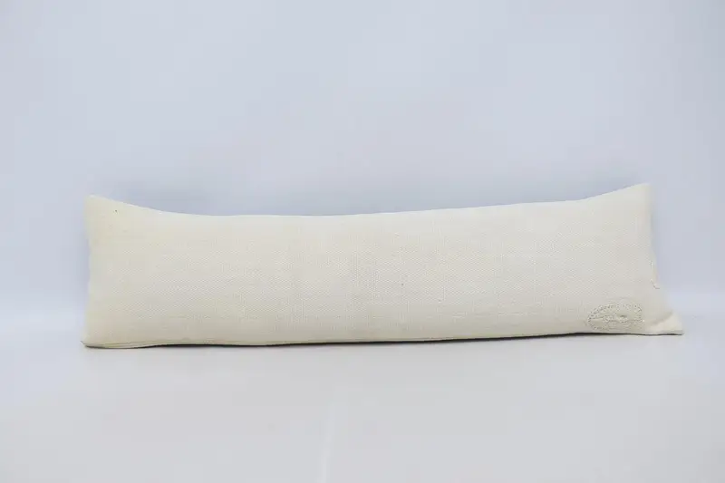 ベージュのトルコ枕カバー、12x42インチのモロッコ枕カバー - 1