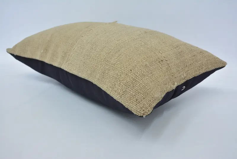 Nautical Throw Cushion Cover, Turkish Pillow, Kilim Pillow, Authentic Pillow Sham, Cushion, Antique Pillows, 12x20 Beige Cushion Cover - 6