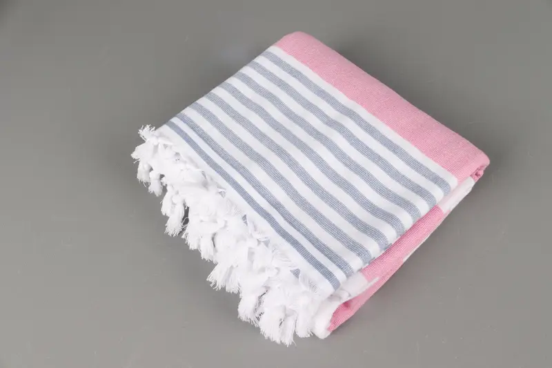 Hammam towel, Bridesmaid Favors, Turkish beach towel with fringe, Thin towel, 68x36 Cotton Striped Terry Towel, Bachelor Bachelorette Party Favors - 6