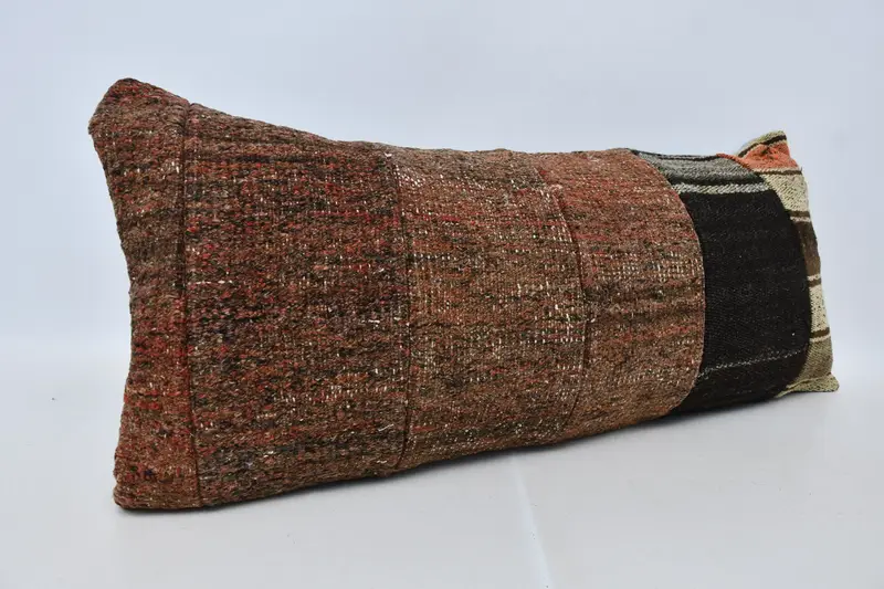 Gift Pillow, 16x36 Brown Pillow Case, Cushion Case, Kilim Pillow Cover, Ethnical Kilim Rug Pillow, Personalized Gift Pillow Cushion Cover - 3