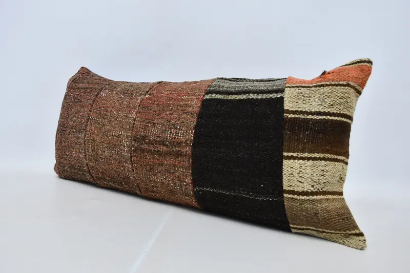 Gift Pillow, 16x36 Brown Pillow Case, Cushion Case, Kilim Pillow Cover, Ethnical Kilim Rug Pillow, Personalized Gift Pillow Cushion Cover - 4