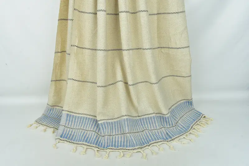 Bridesmaid Gifts, Turkish Blanket, Gift For Wedding Day, Personalized Blanket, 104x96 Linen Striped Towel, Organic Beach Blanket, Bachelorette Favor - 8