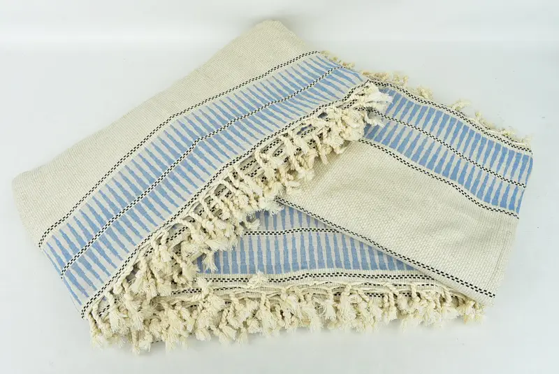 Bridesmaid Gifts, Turkish Blanket, Gift For Wedding Day, Personalized Blanket, 104x96 Linen Striped Towel, Organic Beach Blanket, Bachelorette Favor - 6
