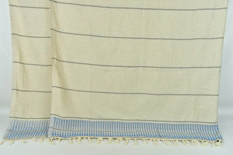 Bridesmaid Gifts, Turkish Blanket, Gift For Wedding Day, Personalized Blanket, 104x96 Linen Striped Towel, Organic Beach Blanket, Bachelorette Favor - 7