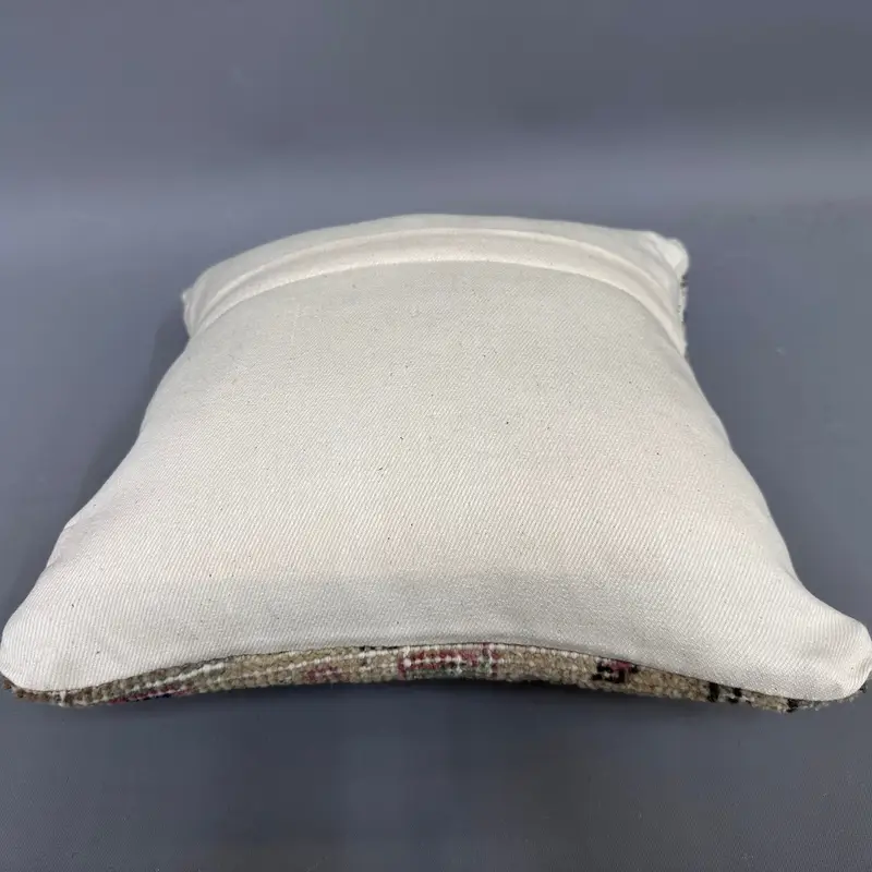 Boho Pillow, Pillow Case, Antique Pillows, 12x12 Blue Pillow Case, Vintage Pillow, Natural Cushion Case, Crochet Pattern Cushion, Traditional Pillow - 7