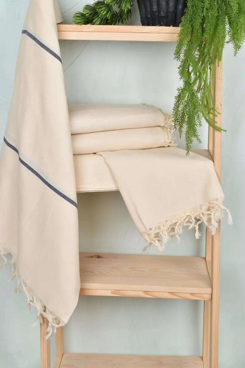 Quick-drying peshtemal towel for poolside, Gift For Best Friend, Custom Towel, Turkish bath towel, Wedding Favors, 70x40 Cotton Striped Towel - 6