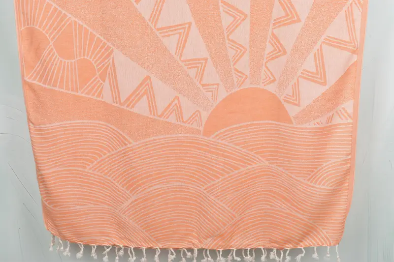 Sand-free peshtemal towel for the beach, Quick-dry peshtemal, 68x40 Cotton Striped Design Towel, Wedding Favors, Bridesmaid Gift, Grandma Gift - 1