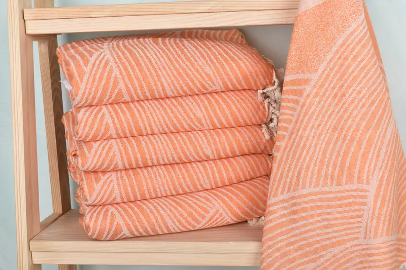 Sand-free peshtemal towel for the beach, Quick-dry peshtemal, 68x40 Cotton Striped Design Towel, Wedding Favors, Bridesmaid Gift, Grandma Gift - 2