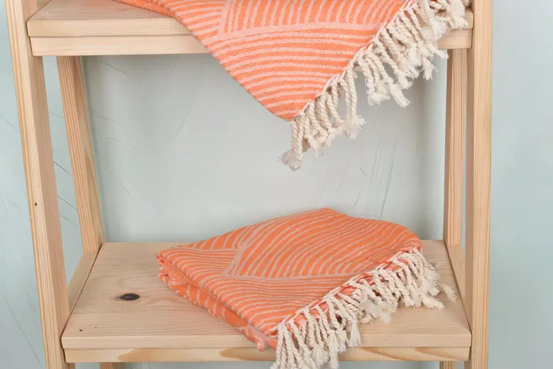 Sand-free peshtemal towel for the beach, Quick-dry peshtemal, 68x40 Cotton Striped Design Towel, Wedding Favors, Bridesmaid Gift, Grandma Gift - 6