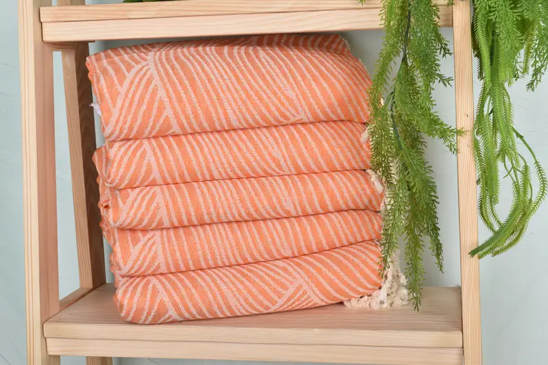 Sand-free peshtemal towel for the beach, Quick-dry peshtemal, 68x40 Cotton Striped Design Towel, Wedding Favors, Bridesmaid Gift, Grandma Gift - 3