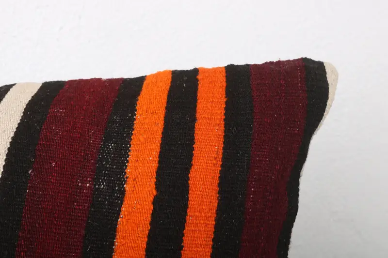 Cushion, Handmade Kilim Cushion, 12x24 Brown Pillow Case, Kilim Pillow Cover, One Of A Kind Cushion Cover, Tapestry Pillow, Turkish Kilim Pillow - 5